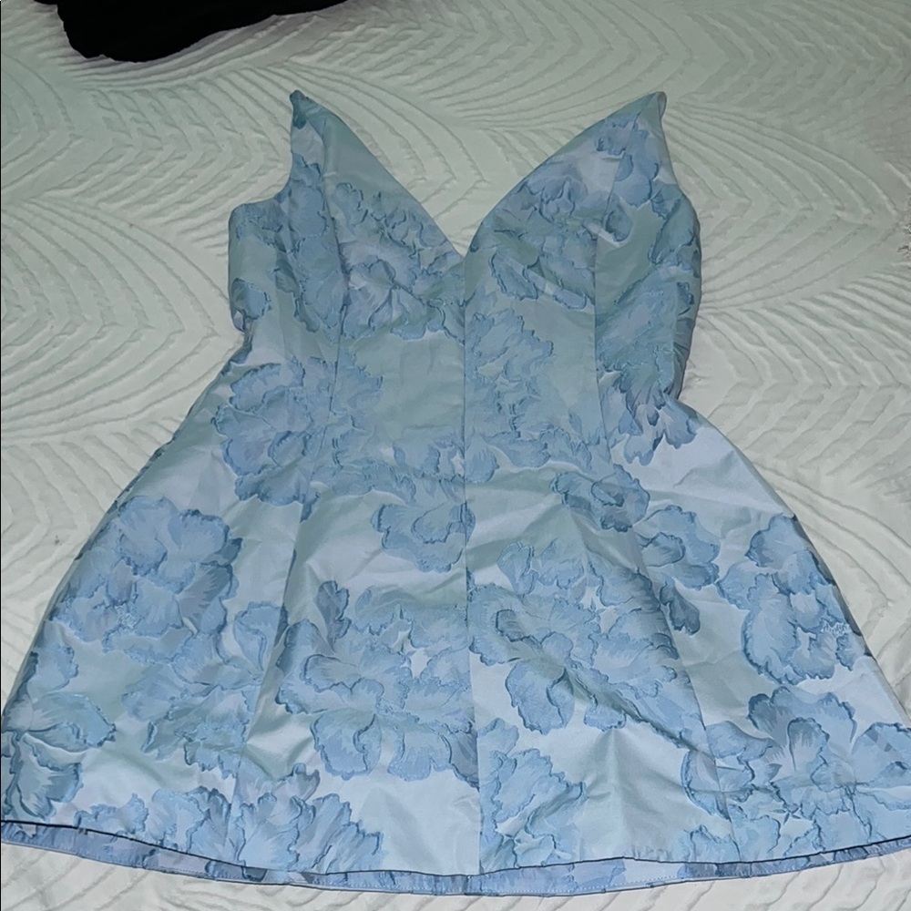 Floral Blue Dress